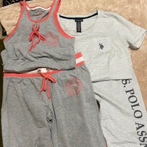 2 sets summer cotton lounge pj’s size M